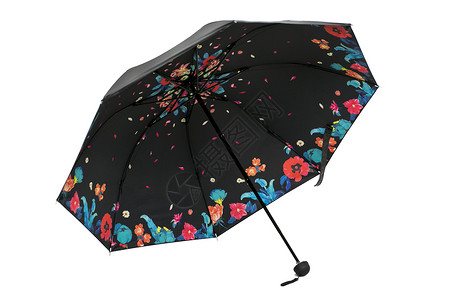 雨伞白底花纹高清图片