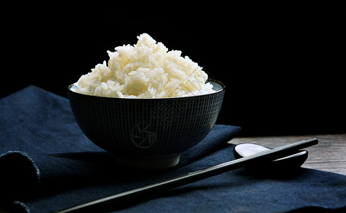 创意米饭大米饭背景