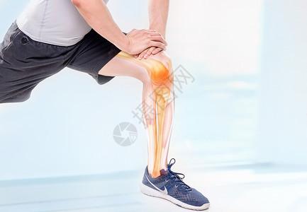 腿部骨折腿部关节疼痛医疗设计图片