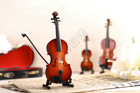 竹乐器小提琴背景