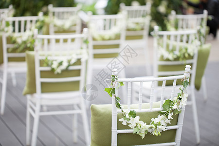 结婚装饰素材户外婚礼椅子装饰布置背景