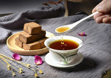 红筷子红糖姜茶背景