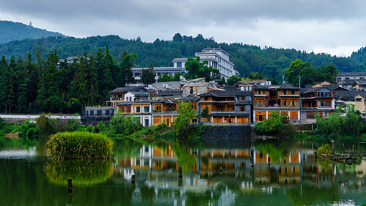 腾冲瑞丽云南腾冲乡村背景