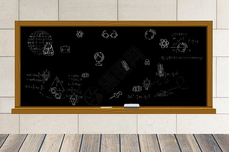 木板卧室卧室中的黑板设计图片