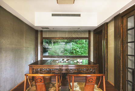 中式风格茶室背景图片