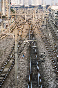 交通铁路轨道背景图片