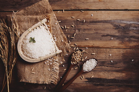 营养稻米基古鲁米高清图片