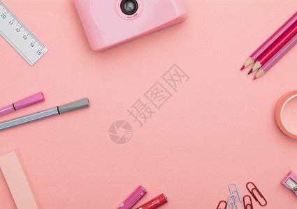 粉色卷笔刀粉色系静物拍摄背景