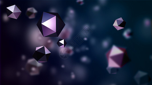 紫色漂浮科技三维感彩色科技背景设计图片