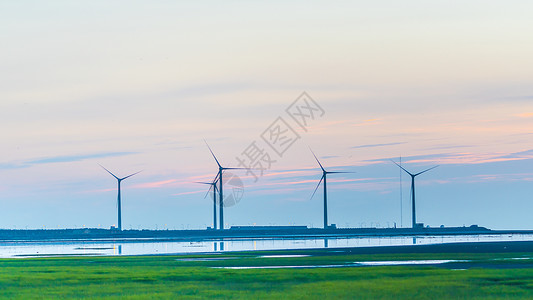 台湾台中高美湿地背景