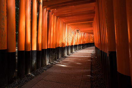 鸟居门日本千本鸟居背景