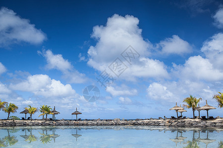 旅游海景毛里求斯高清图片
