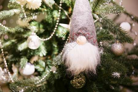 圣诞节装饰圣诞树背景图片