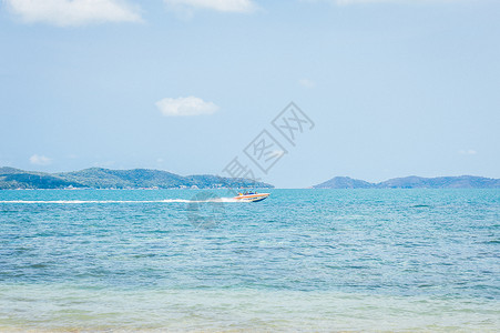 海里冲浪蓝色海景背景