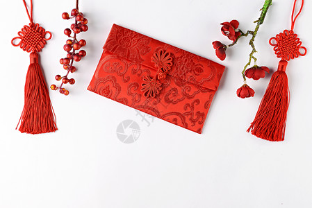 新年贺卡素材中国年红包题材背景