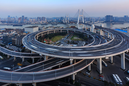 上海南浦高架桥背景图片