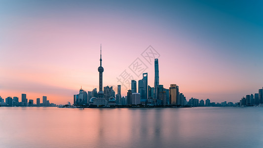 中国东方明珠上海地标建筑背景
