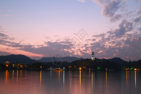 惠州夜景惠州塔高清图片