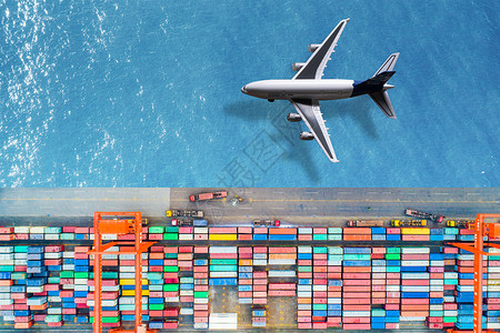 航空贸易海上运输设计图片