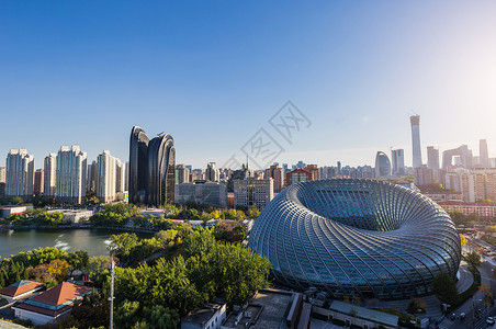 北京城市创意建筑背景图片
