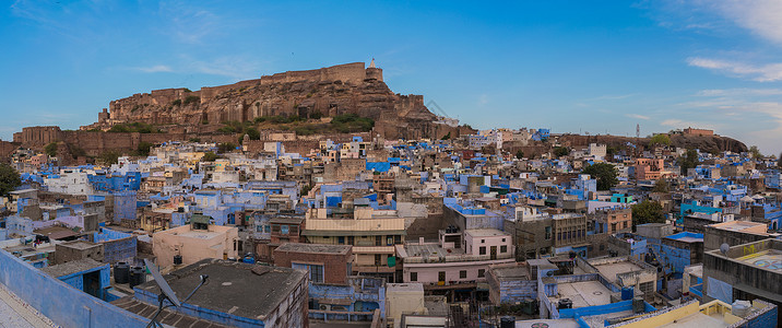 印度蓝城全景图片