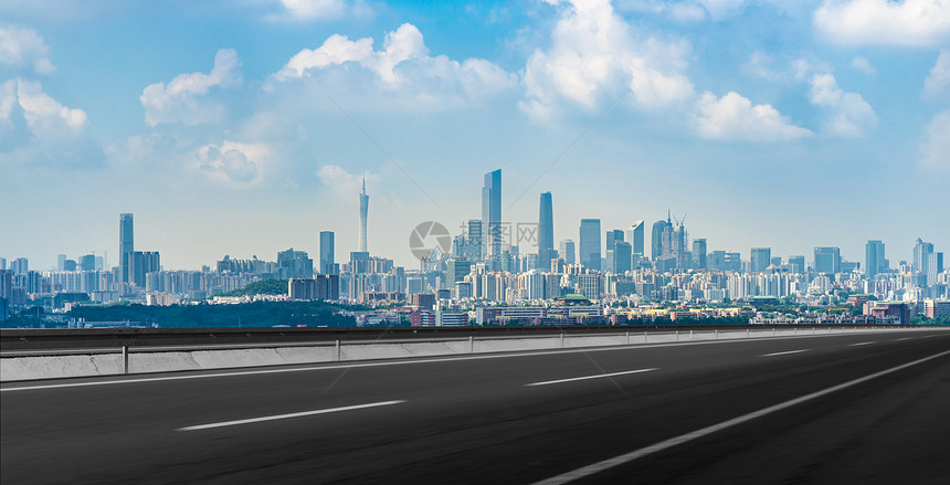 城市上的道路风光图片