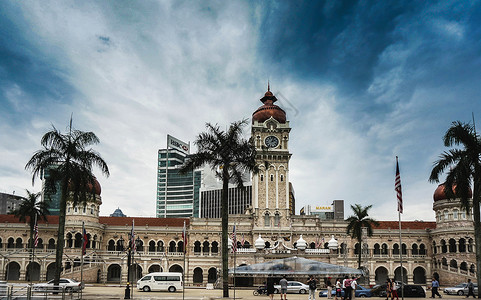 伊斯兰的马来西亚吉隆坡独立广场背景