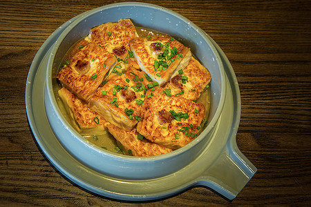 豆腐煲美味客家菜高清图片