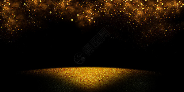 金色颗粒蝴蝶黑金背景设计图片