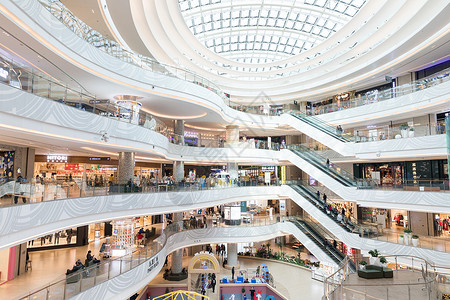 城市商圈商场购物环境高清图片
