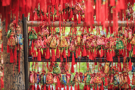 平安福袋春节祈福背景