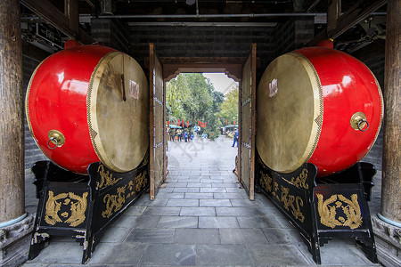 中国风鼓中国元素的鼓背景