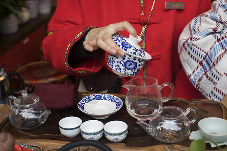 大碗茶四川成都喝茶背景