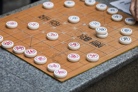 象棋中国元素象棋室高清图片