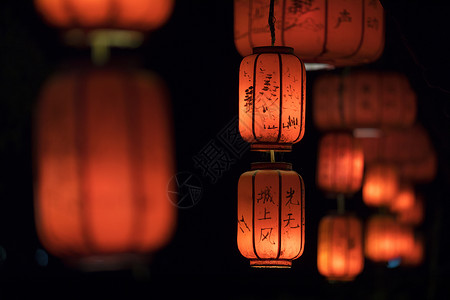 中国风纸素材灯笼背景
