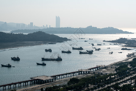 厦门城市远景高清图片