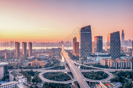 俯瞰江景俯瞰城市夜景背景