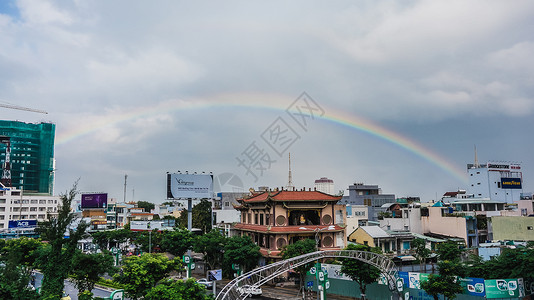 越南岘港街景高清图片