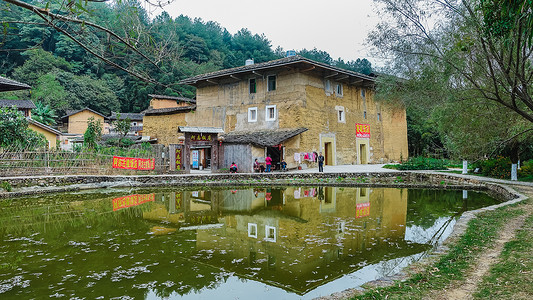 福建永定土楼高清图片