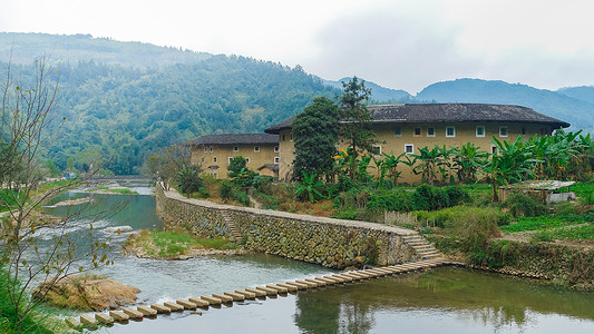 福建永定土楼高清图片