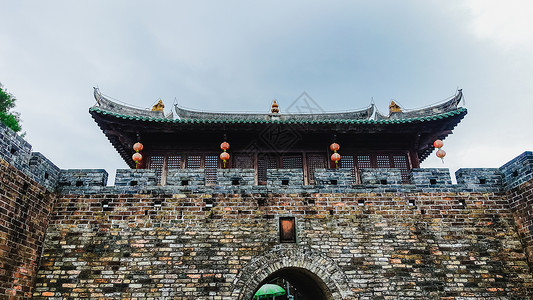 深圳大梅沙景区广东深圳大鹏所城背景