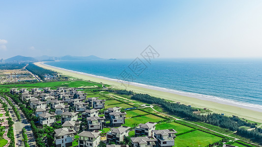 俯瞰海面广东海陵岛旅游度假区背景