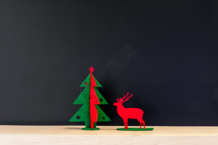 创意圣诞树简约圣诞装饰背景