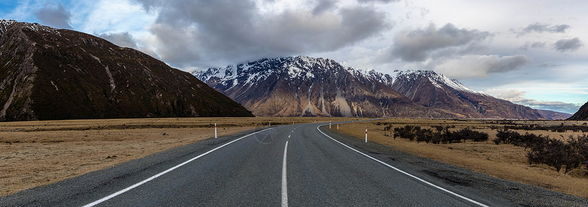 雪山公路背景图片