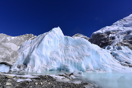 冰川三角冰河高清图片