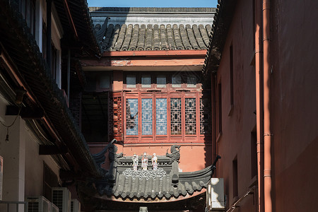传统中国风建筑背景图片