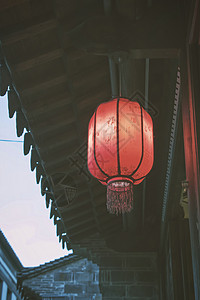 中国风的灯笼装饰背景图片