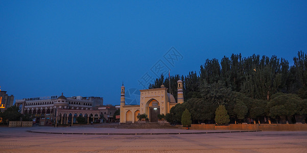 新疆清真寺艾提尕尔清真寺背景