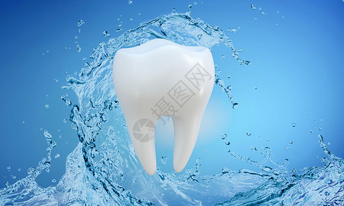 牙科保健员美白牙齿背景设计图片