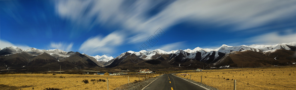 祁连雪山风光摄影背景图片